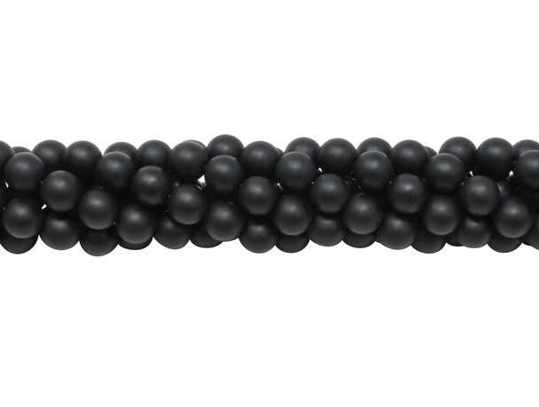 Black Onyx Matte With Oil 8mm Round