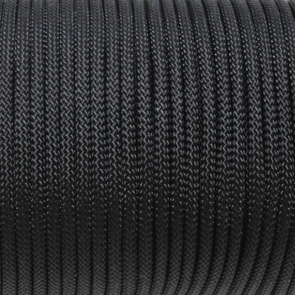 Black - 2mm Braided Nylon Chinese Knotting Cord - Sold by the Foot