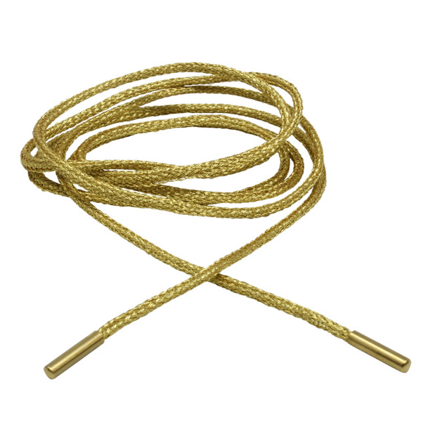 Gold - 1.5mm Nylon Chinese Knotting Cord with End Caps - Necklace