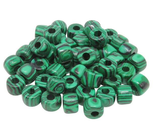 Forte Bead - Manmade Malachite - Sold Individually