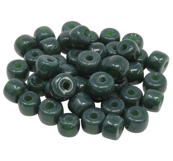 Forte Bead - Avocado Green Glass - Sold Individually