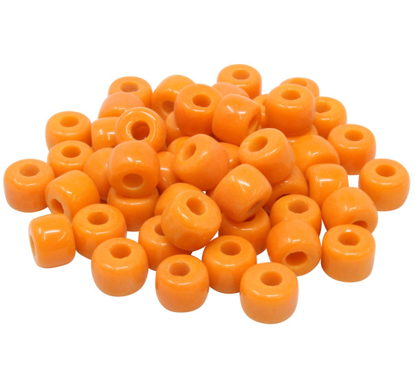Forte Bead - Orange Glass - Sold Individually