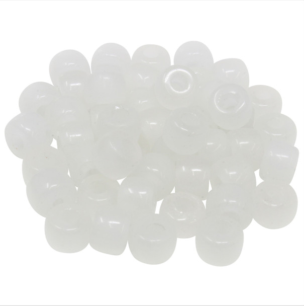Forte Bead - Milky White Glass - Sold Individually