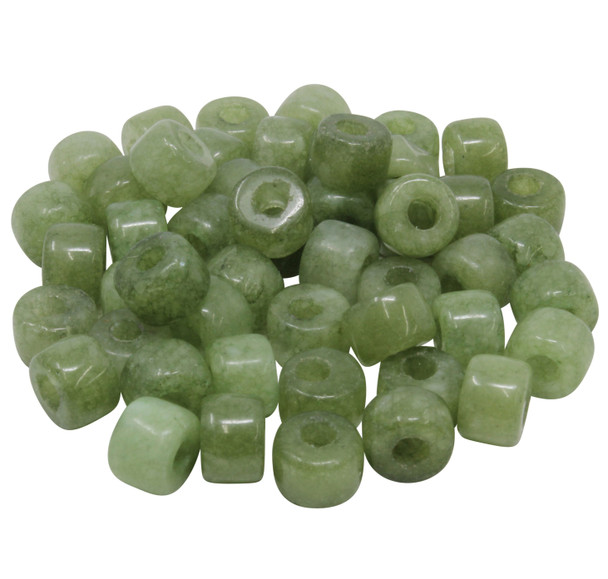 Forte Bead - Manmade Dyed Olivine Jade - Sold Individually