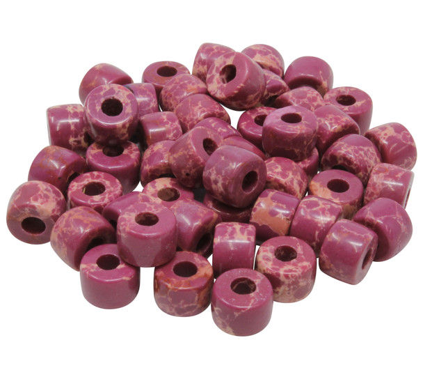 Forte Bead - Dyed Purple Orchid Imperial Jasper - Sold Individually