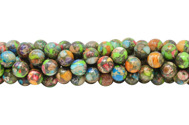 Impression Jasper Mix Polished 10mm Round