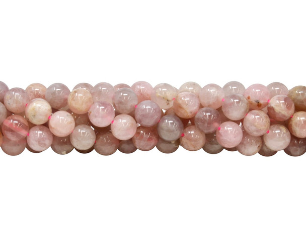 Madagascar Rose Quartz B Grade Polished 8mm Round