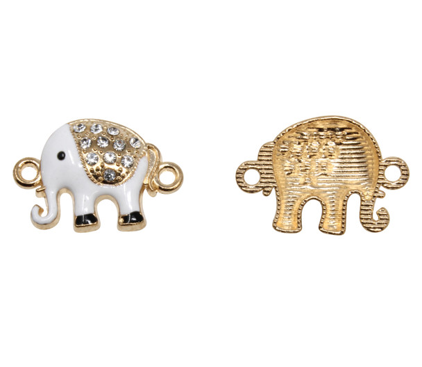 16x23mm Enamel Elephant Link