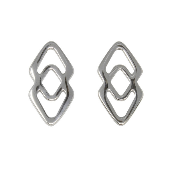 Stainless Steel 19x10mm Double Rhombus Link