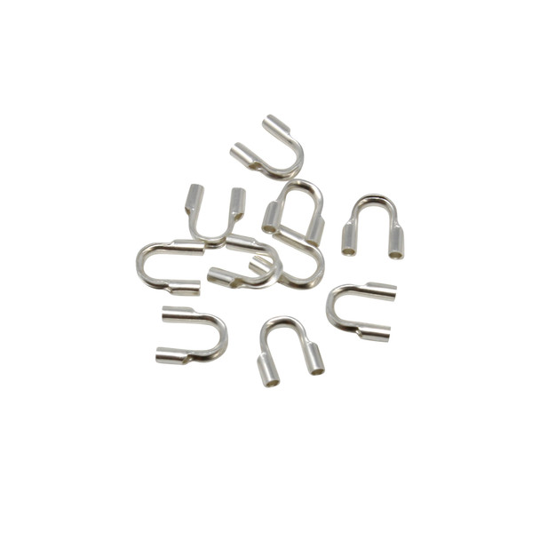 Sterling Silver Cable Thimbles .031" Hole - 10 Pieces