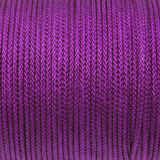 Purple - 2mm Braided Polyester Cord - Sold by the Foot