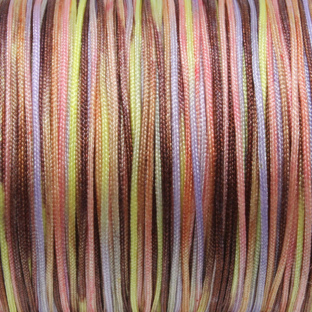 Peach Mix - 1mm Nylon Chinese Knotting Cord - Sold by the Foot