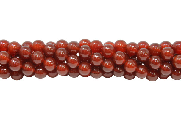 Carnelian Polished A Grade 8mm Round