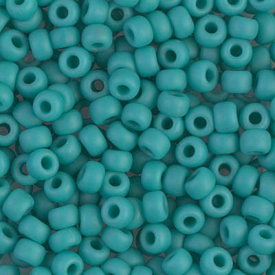 Size 6 Miyuki Seed Beads -- 412F Opaque Turquoise Matte