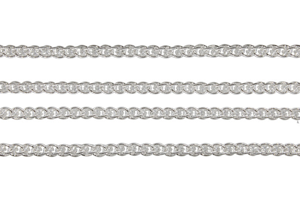Silver 3mm Woven Chain - Sold by 6 Inches