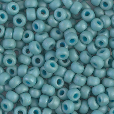 Size 6 Miyuki Seed Beads -- 1251 Matte Metallic Turquoise