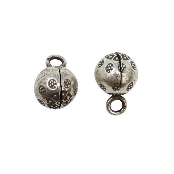 Hill Tribe Sterling Silver 10mm Bell Charm