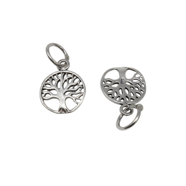 Sterling Silver 10mm Tree of Life Charm