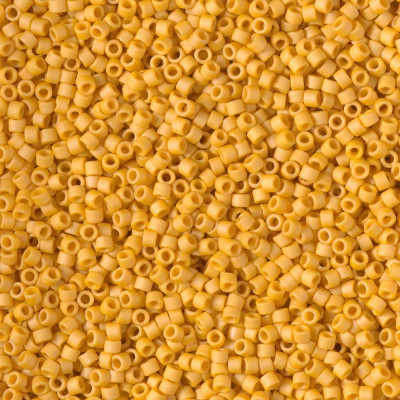 Delicas Size 11 Miyuki Seed Beads -- 2285 Glazed Opaque Beige Matte