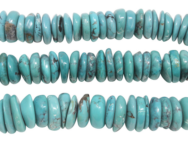 Natural Turquoise Polished 15-17mm Tire