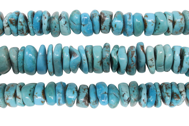 Natural Turquoise Polished 10-11mm Tire