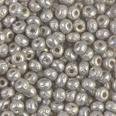 Size 6 Miyuki Seed Beads -- 3956 Baroque Pearl Silver