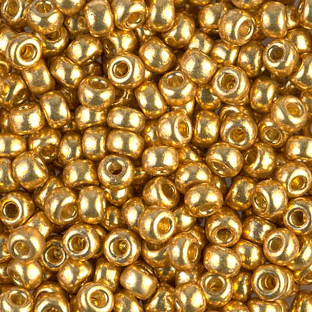 Size 6 Miyuki Seed Beads -- D4202 Duracoat Galvanized Gold