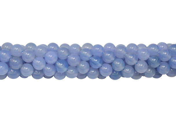 Blue Chalcedony Polished A Grade 8mm Round