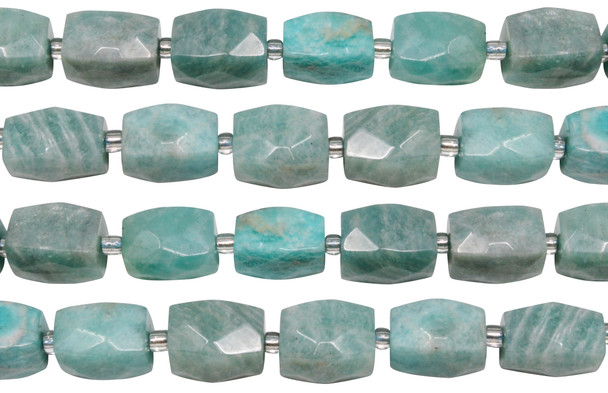 Brazil Amazonite Polished 12x16mm Faceted Cuboid