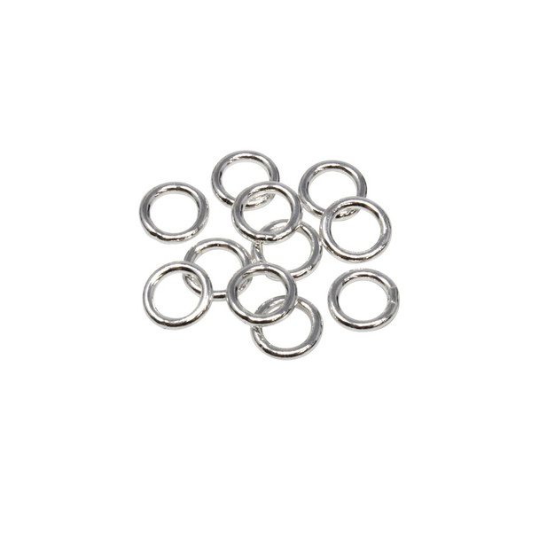 Sterling Silver 5mm Round 19 Gauge CLOSED Jump Rings - 10 Pieces