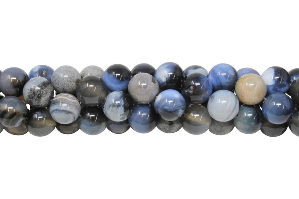 Blue / Black Fire Agate Polished 12mm