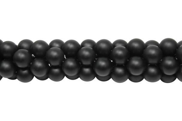 Black Onyx Matte With Oil 12mm Round