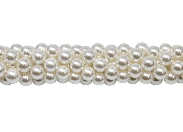 White South Sea Shell Pearl 6mm Round