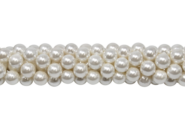 White South Sea Shell Pearl 8mm Round