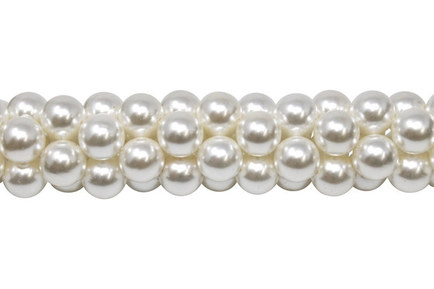 White South Sea Shell Pearl 12mm Round