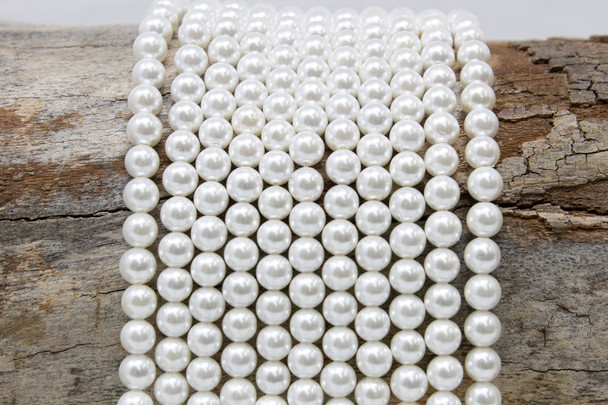White South Sea Shell Pearl 4mm Round