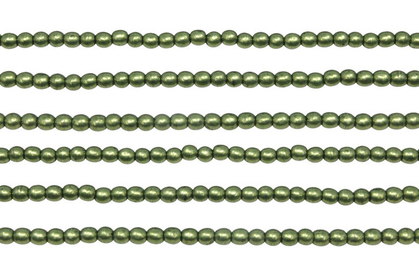 Czech Glass 3mm  Round -- Fern