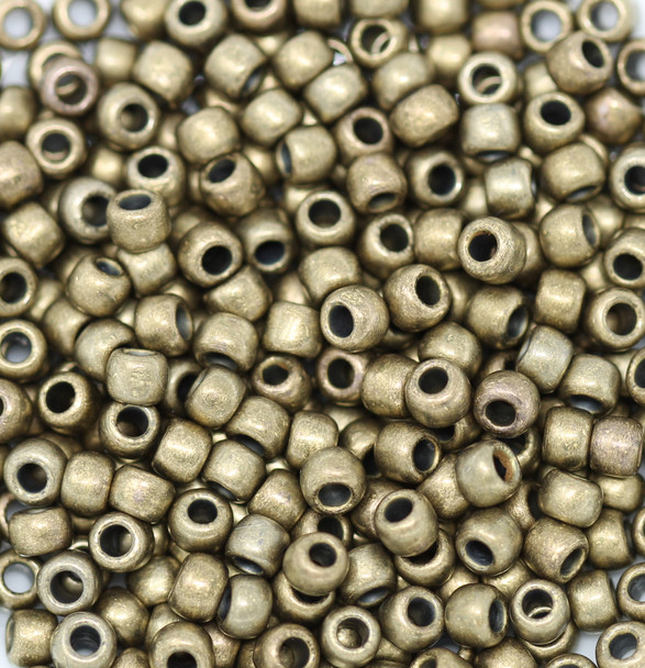 Size 6 Toho Seed Beads -- 457H Olivine Bronze