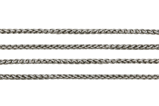 Antique Silver 3mm Wheat Chain - Sold By 6 Inches