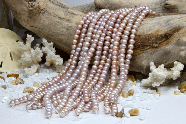 Freshwater Pearls Lilac Rose 8-9mm Potato