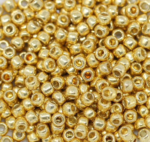 Size 6 Toho Seed Beads -- P471 Galvanized Gold