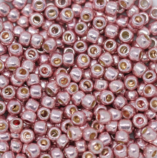 Size 6 Toho Seed Beads -- P475 Galvanized Light Pink