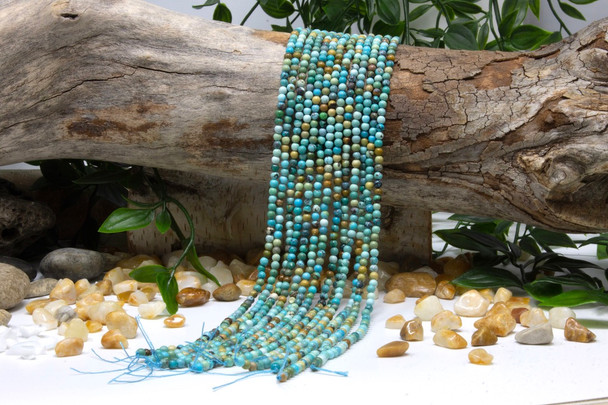 Natural Turquoise Polished 3mm Round