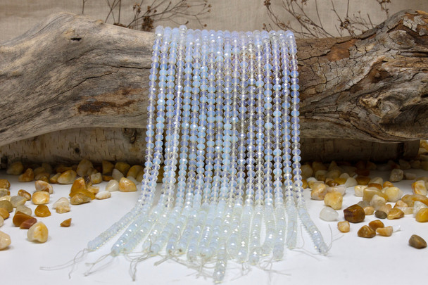 Opalite Polished 4x6mm Faceted Rondelle