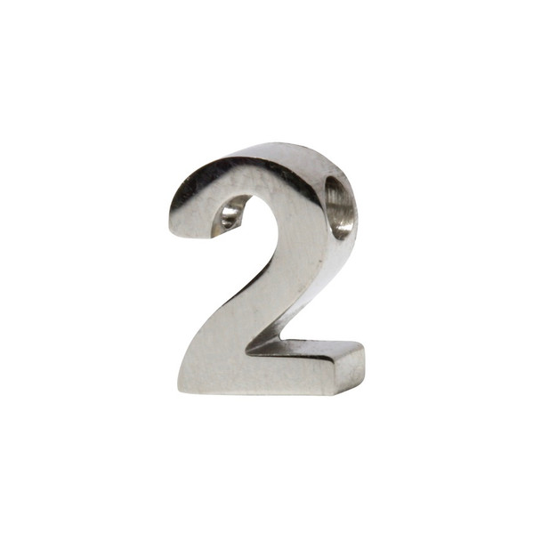 Stainless Steel Number Bead - 2