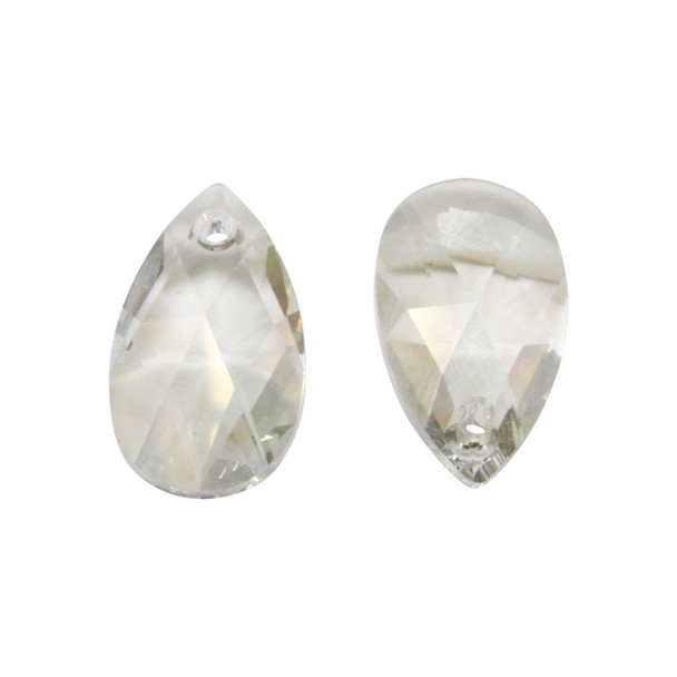 Swarovski 6106 28mm Pendant Pear drop - Silver Shade