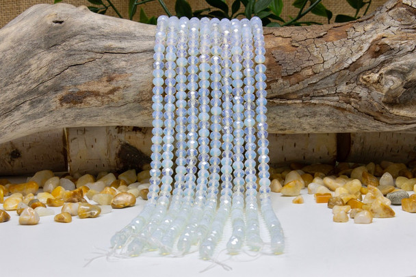 Opalite Polished 5x8mm Faceted Rondelle