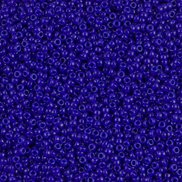 Size 15 Miyuki Seed Beads -- 414B Opaque Dark Navy Blue