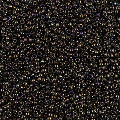 Size 15 Miyuki Seed Beads -- 458 Brown Iris