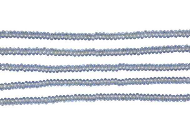 Czech Glass 3mm Rondelle -- Luster Sapphire